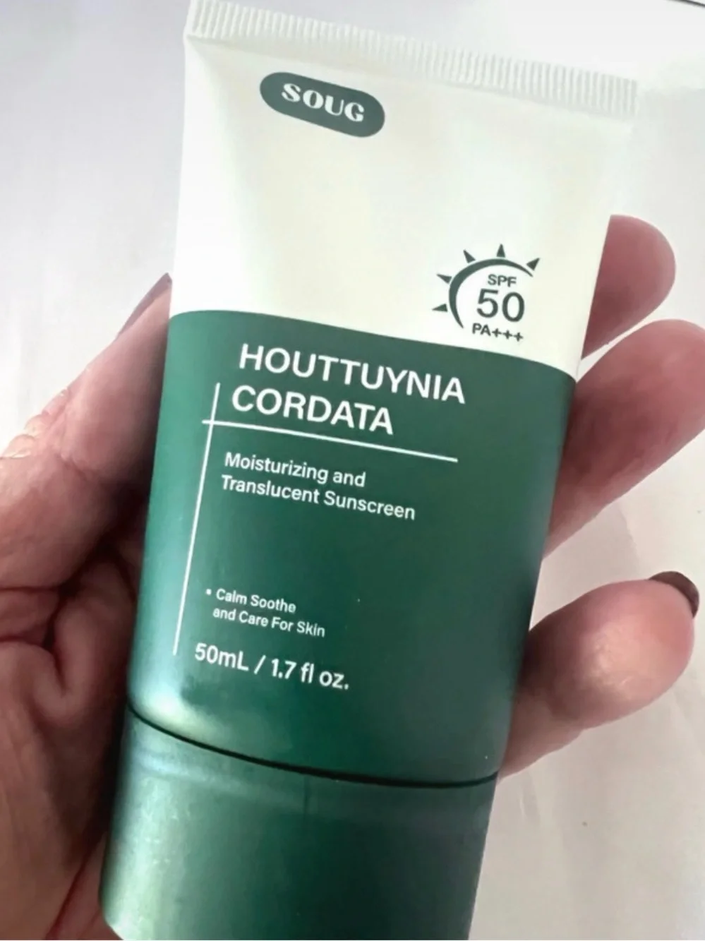 SOUQ Houttuynia Cordata SPF 50 Moisturizing Sunscreen 1.7 fl oz